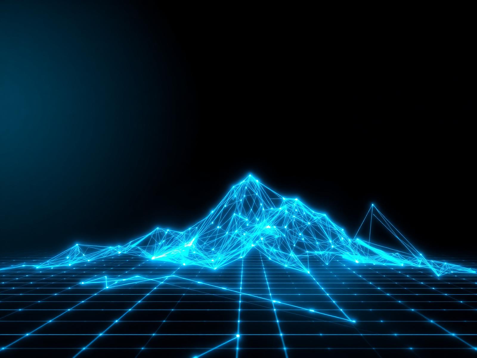Digital peak illustration